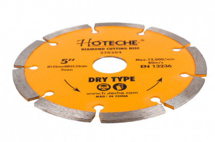 Diamantový řezný kotouč 125 mm, segmentový - HT570204