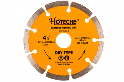 Diamantový řezný kotouč 115 mm, segmentový - HT570203