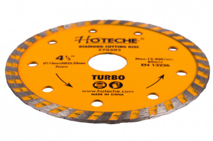 Diamantový řezný kotouč 115 mm, TURBO - HT570303