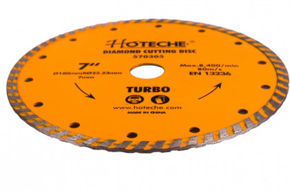 Diamantový řezný kotouč 180 mm, TURBO - HT570305