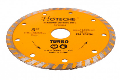 Diamantový řezný kotouč 125 mm, TURBO - HT570304