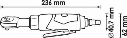 Pneumatická ráčna 3/8" VIGOR - V6554