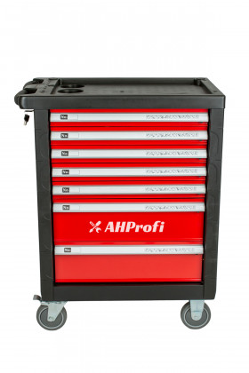 Dílenský vozík prázdný 685 x 455 x 975 mm, 7 zásuvek - H14019P