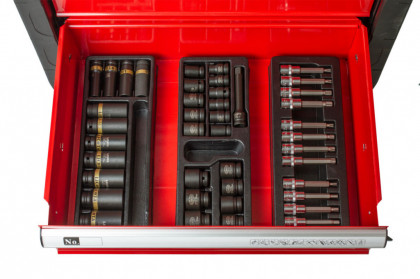 Dílenský vozík prázdný 685 x 455 x 975 mm, 7 zásuvek - H14019P