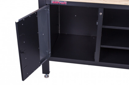 Dílenský ponk s masivní dřevěnou pracovní deskou - TSK7513-LS