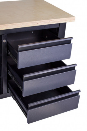 Dílenský ponk s masivní dřevěnou pracovní deskou - TSK7513-LS