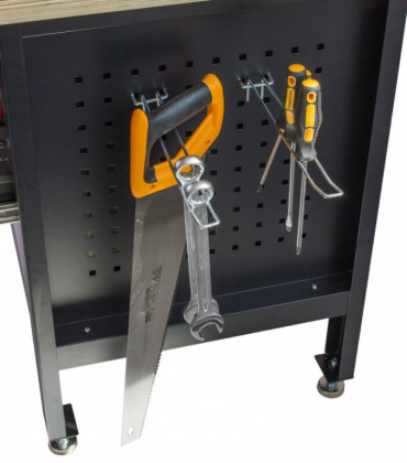 Dílenský ponk s masivní dřevěnou pracovní deskou - TSK7513-LS