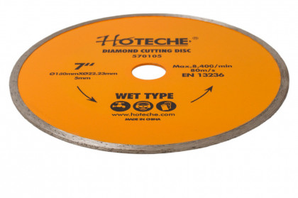 Diamantový řezný kotouč 180 mm, WET TYPE - HT570105