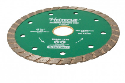 Diamantový řezný kotouč, TURBO, 115 mm - HT570363