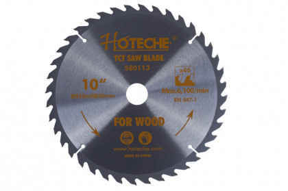 Pilový kotouč na dřevo 255 mm, 40 zubů - HT580113