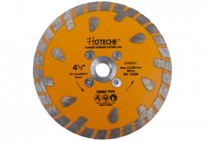 Diamantový řezný kotouč 115 mm, TURBO - HT570331