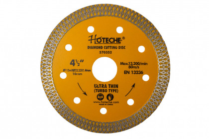 Diamantový řezný kotouč úzký 115 mm, TURBO - HT570352