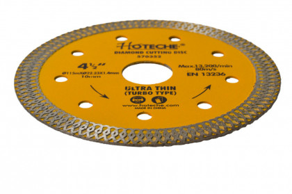 Diamantový řezný kotouč úzký 115 mm, TURBO - HT570352