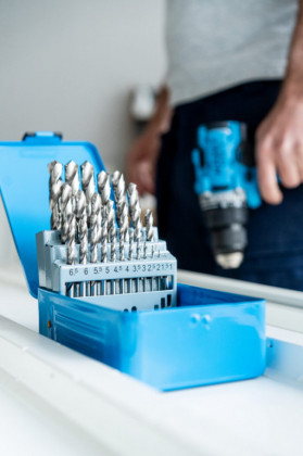 Kazeta se spirálovými vrtáky, 25ks - HA218844