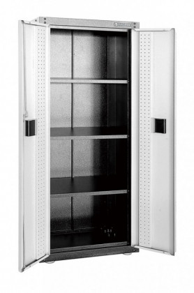 Dílenská skříň s dvoukřídlými dveřmi 860 x 405 x 1690 mm - TC326250