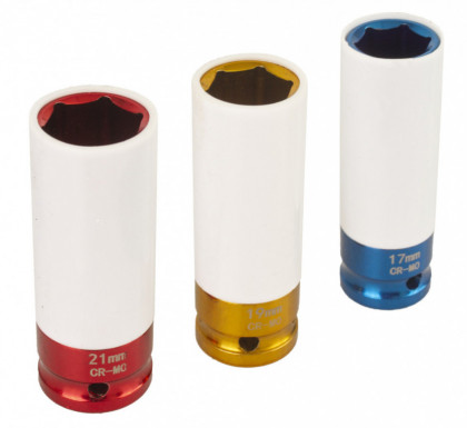 Sada vnitřních nástrčných klíčů na ALU kola 1/2", 3 ks - HT206001