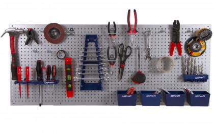 Děrovaná deska s příslušenstvím, 34 dílů - JJ001143