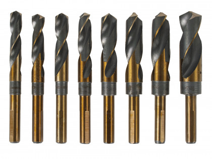 Sada vrtáků do kovu a dřeva 1/2", 8 ks, 14 - 25,5 mm - HT501041