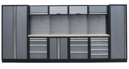 Kvalitní PROFI dílenský nábytek 4235 x 495 x 2000 mm - TGS1300A4 Grey