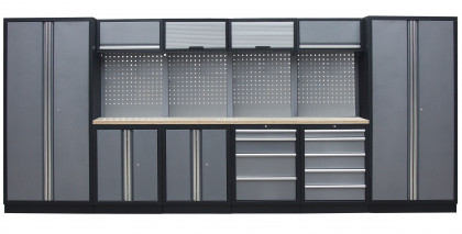 Kvalitní PROFI dílenský nábytek - 4535 x 2000 x 495 mm - TGS1300AA1 Grey