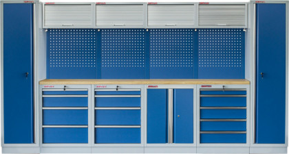 Kvalitní PROFI BLUE dílenský nábytek 3920 x 495 x 2000 mm - MTGS1300A9 Blue