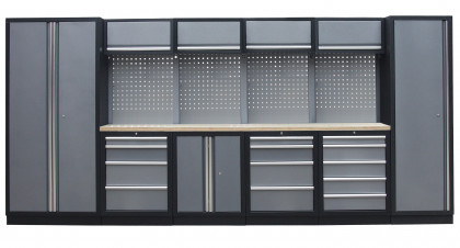 Kvalitní PROFI dílenský nábytek 4235 x 495 x 2000 mm - TGS1300A5 Grey