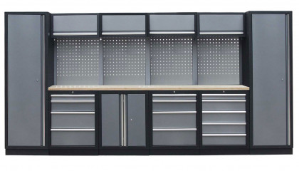 Kvalitní PROFI dílenský nábytek 3920 x 495 x 2000 mm - TGS1300A8 Grey