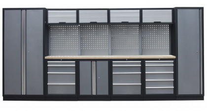Kvalitní PROFI dílenský nábytek 4235 x 495 x 2000 mm - TGS1300A6 Grey