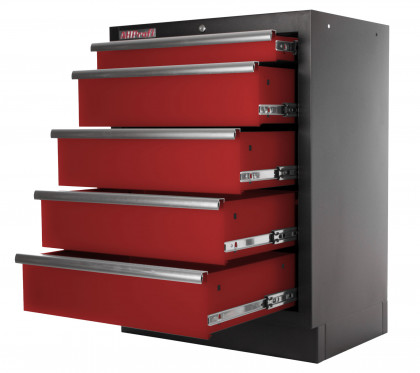 Sestava kvalitních PROFI RED dílenských skříněk s pracovní deskou - RTGS1300BAL08