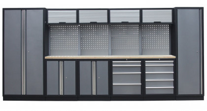 Kvalitní PROFI dílenský nábytek 4235 x 495 x 2000 mm - TGS1300AA7 Grey