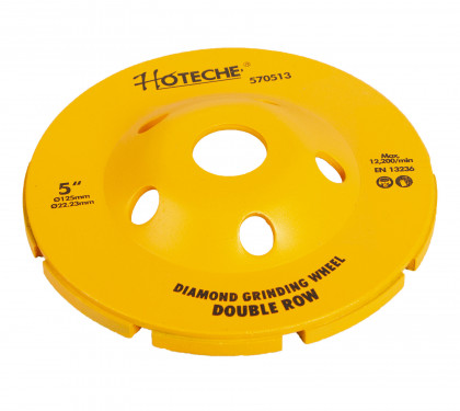 Diamantový brusný kotouč 125 mm, pohárový - HT570513