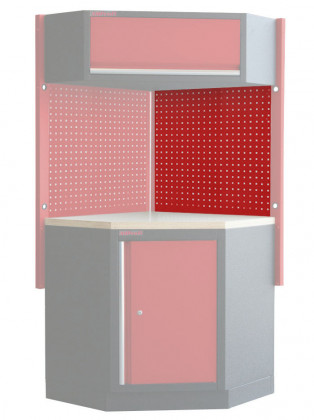 Děrovaná závěsná deska PROFI RED k rohové skříňce - RWGB1331