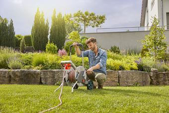 Robustní vozík se zahradní hadicí, 25 m - GA1854720