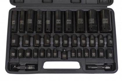 Sada vnitřních nástrčných klíčů 1/2" a 3/8", 38 ks - HT206404