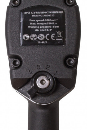 Pneumatický rázový utahovák 1/2", s příslušenstvím - HTA830212