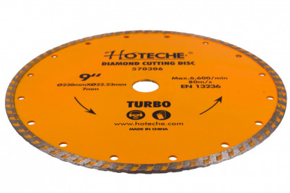 Diamantový řezný kotouč 230 mm, TURBO - HT570306