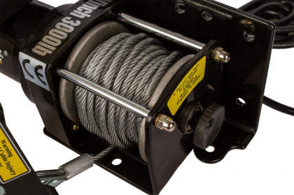 Elektrický lanový naviják 1000 W/12 V, max. zatížení 1361 kg - HT690008