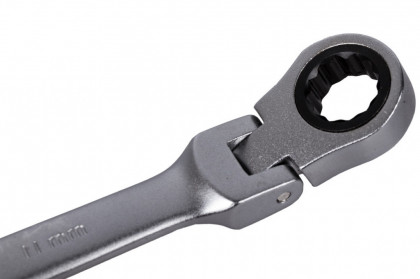 Sada ráčnových očkoplochých flexibilních klíčů 7 ks, 8 - 19 mm - HT192504