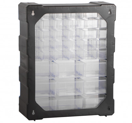 Plastový organizér / box na šroubky, 39 rozdělovníků - MW1502