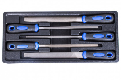 Sada pilníků ve výplni do dílenského vozíku, 5 dílů - VV006SP01