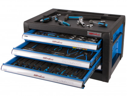 Přenosná skříňka na nářadí, 4 zásuvky, 690x460x405mm - AH010003