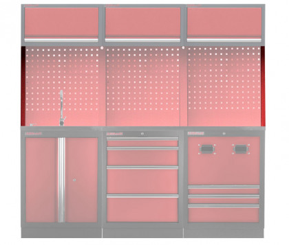 Postranní lišta k PROFI RED děrované závěsné desce 32,5 x 1420 x 30 mm - RWGB1375A