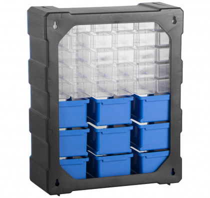 Plastový organizér / box na šroubky, 39 rozdělovníků - MW1501