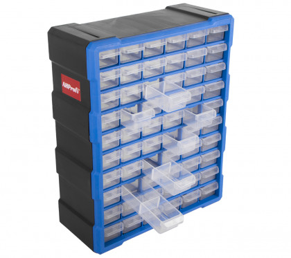 Plastový organizér / box na šroubky, 60 rozdělovníků - MW1505