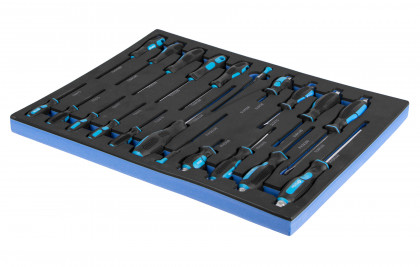 Sada šroubováků ve výplni do dílenských vozíků, 21 dílů - VV021SS01