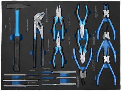 Sada nářadí ve výplni do dílenských vozíků, 16 dílů - VV016SN01