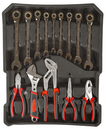 Sada nářadí s Gola sadou 1/2" a 1/4", 187 ks - AH187012