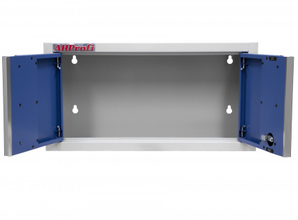Celokovová dvoukřídlá závěsná skříňka PROFI BLUE 680x281x350 mm - MWGB1326C
