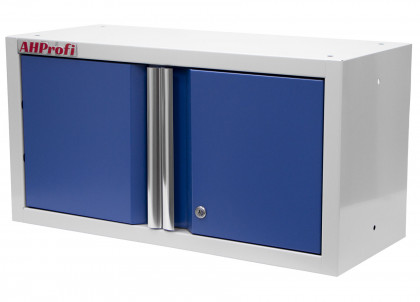 Celokovová dvoukřídlá závěsná skříňka PROFI BLUE 680x281x350 mm - MWGB1326C