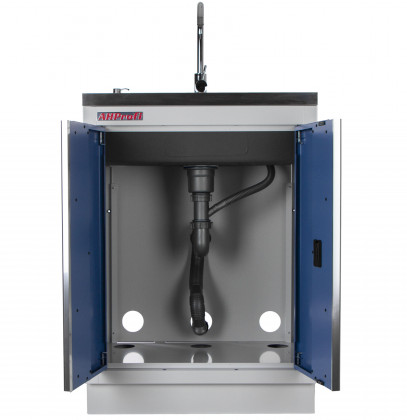 Celokovová dílenská skříňka PROFI BLUE s nerezovým dřezem - MTGC1300C